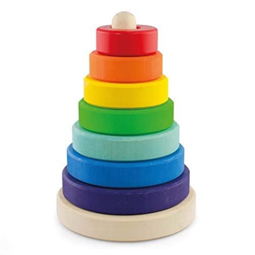 Holzspielzeug Stapelringe Regenbogen Stapler Spiel Unisex Multicolor ONE SIZE von Activity-board