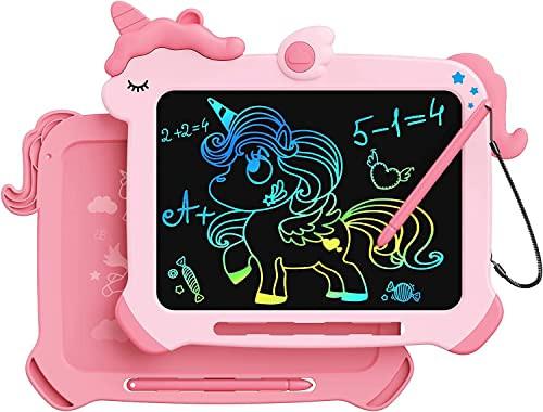 Lcd-schreibtafel Für Kinder, Einhorn Spielzeug Buntes Bildschirm-doodle-board, Lernspielzeug Unisex Pink von Activity-board