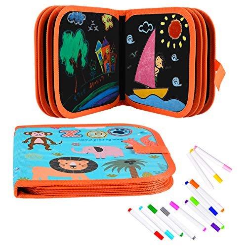 Malbuch Für Kinder Mit 12 Stiften, Graffiti-zeichentafel Unisex Multicolor von Activity-board