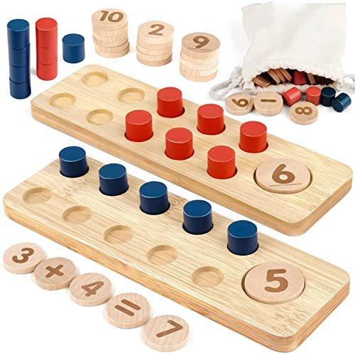 Activity-board - Spielzeug, Holzspielzeug Addition und Subtraktion innerhalb 20 mit Aufbewahrungstasche, One Size, Multicolor von Activity-board