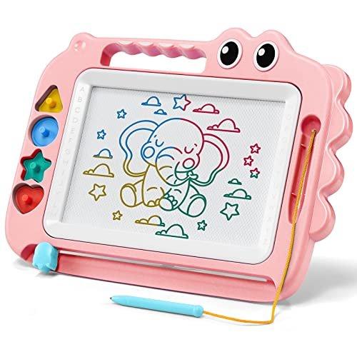 Spielzeug Für Kinder, Magnetische Zeichentafel Für Das Frühe Lernen, Bunte Radierbare Malplatte, Unisex Pink von Activity-board