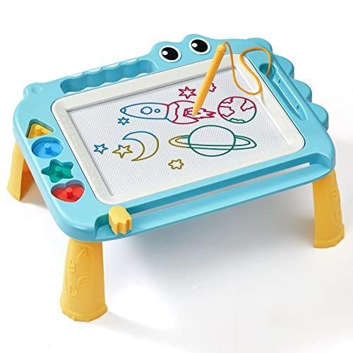 Spielzeug Für Kinder, Magnetische Zeichentafel Für Frühes Lernen, Bunte Löschbare Maltafel, Unisex Blau von Activity-board