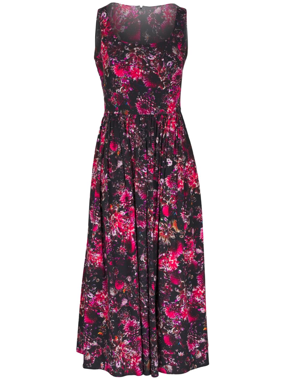 Adam Lippes Eloise floral-print midi dress - Black von Adam Lippes