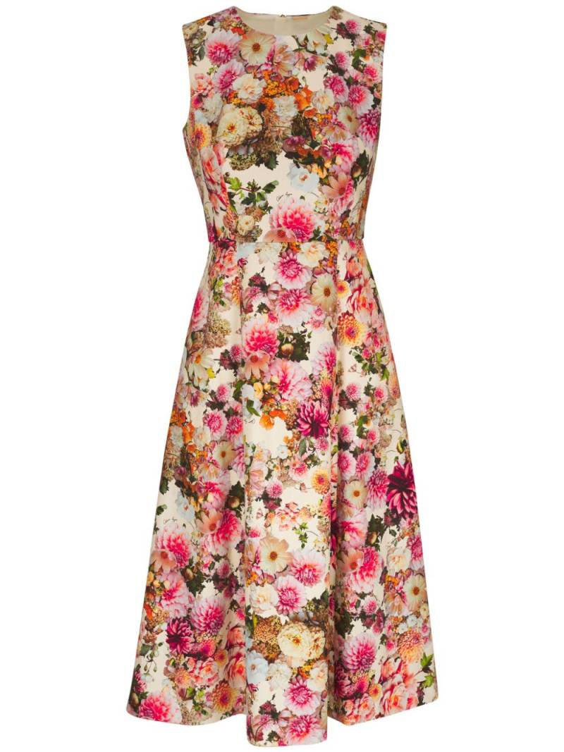 Adam Lippes Eloise floral-print midi dress - Neutrals von Adam Lippes