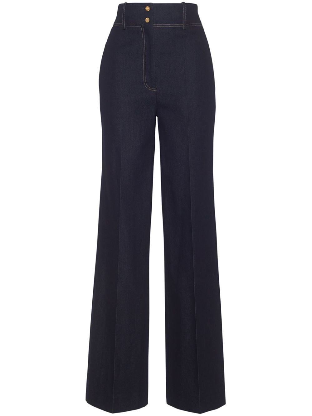 Adam Lippes Hugo high-waisted straight-leg jeans - Blue von Adam Lippes