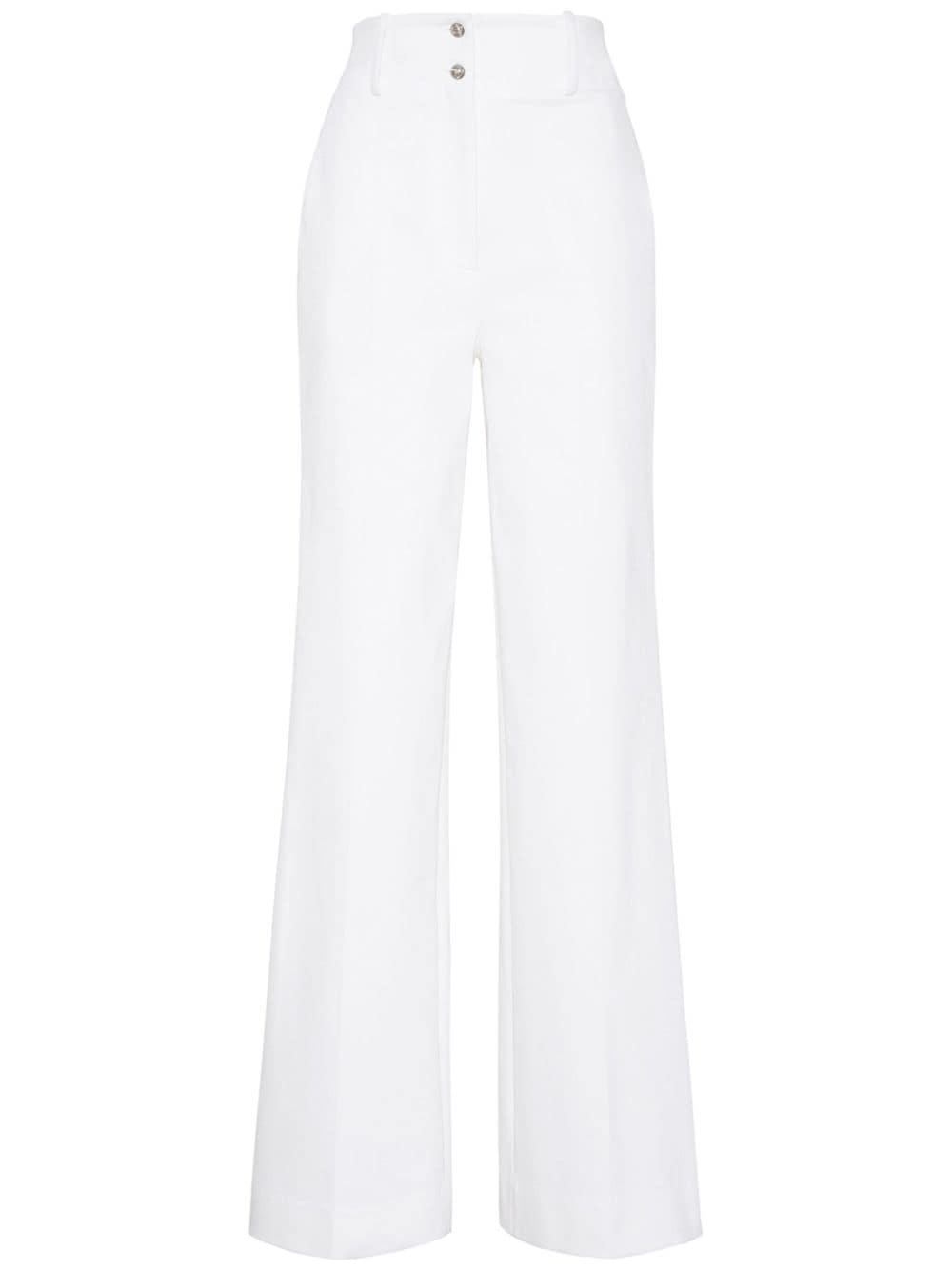 Adam Lippes Hugo high-waisted straight-leg jeans - White von Adam Lippes