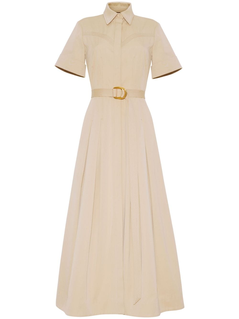 Adam Lippes Leighton cotton-twill shirt dress - Neutrals von Adam Lippes