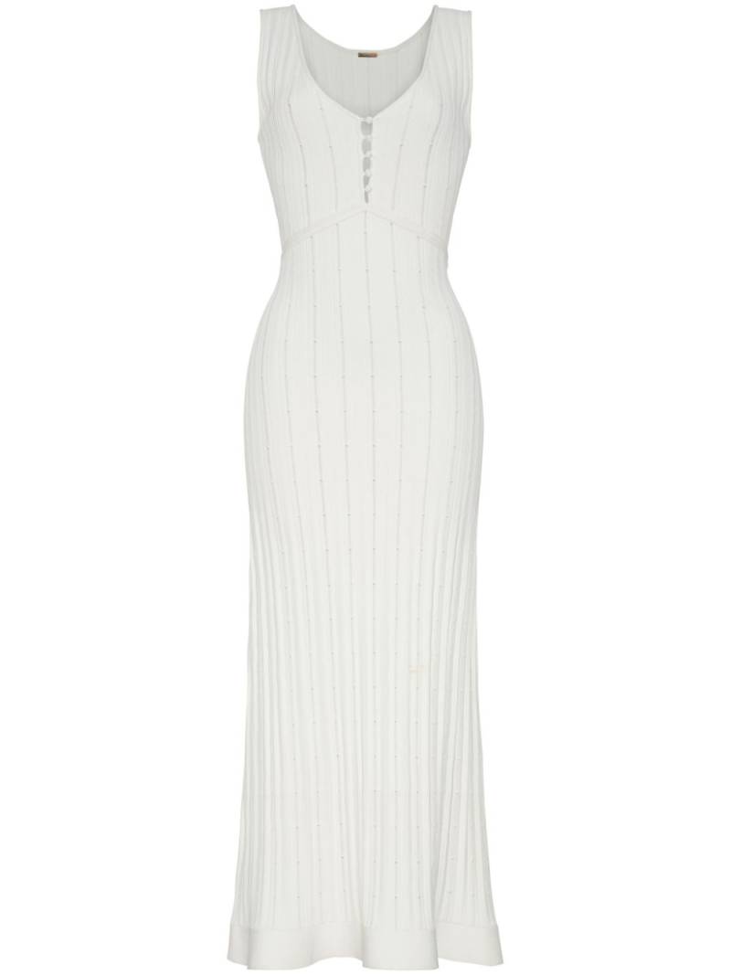 Adam Lippes Mysa knitted maxi dress - White von Adam Lippes