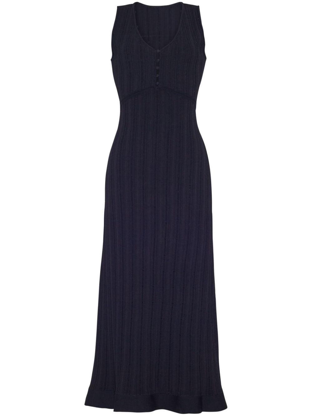 Adam Lippes Mysa pointelle-knit midi dress - Black von Adam Lippes