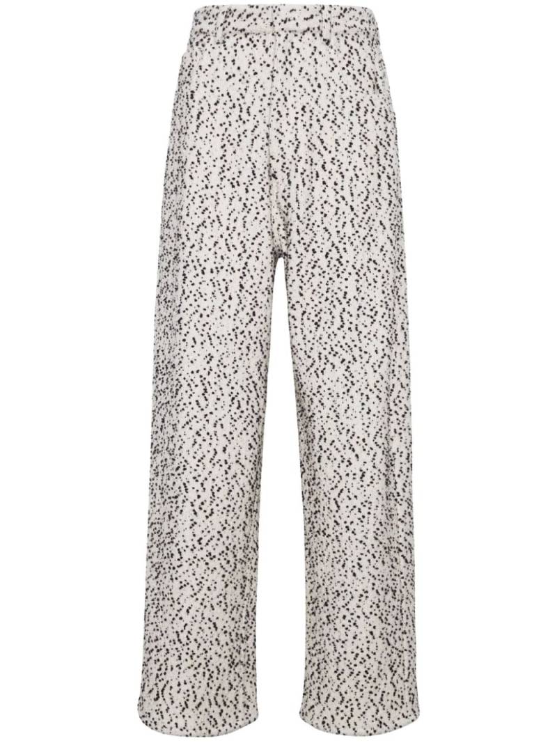 Adam Lippes animal-pattern tweed trousers - White von Adam Lippes