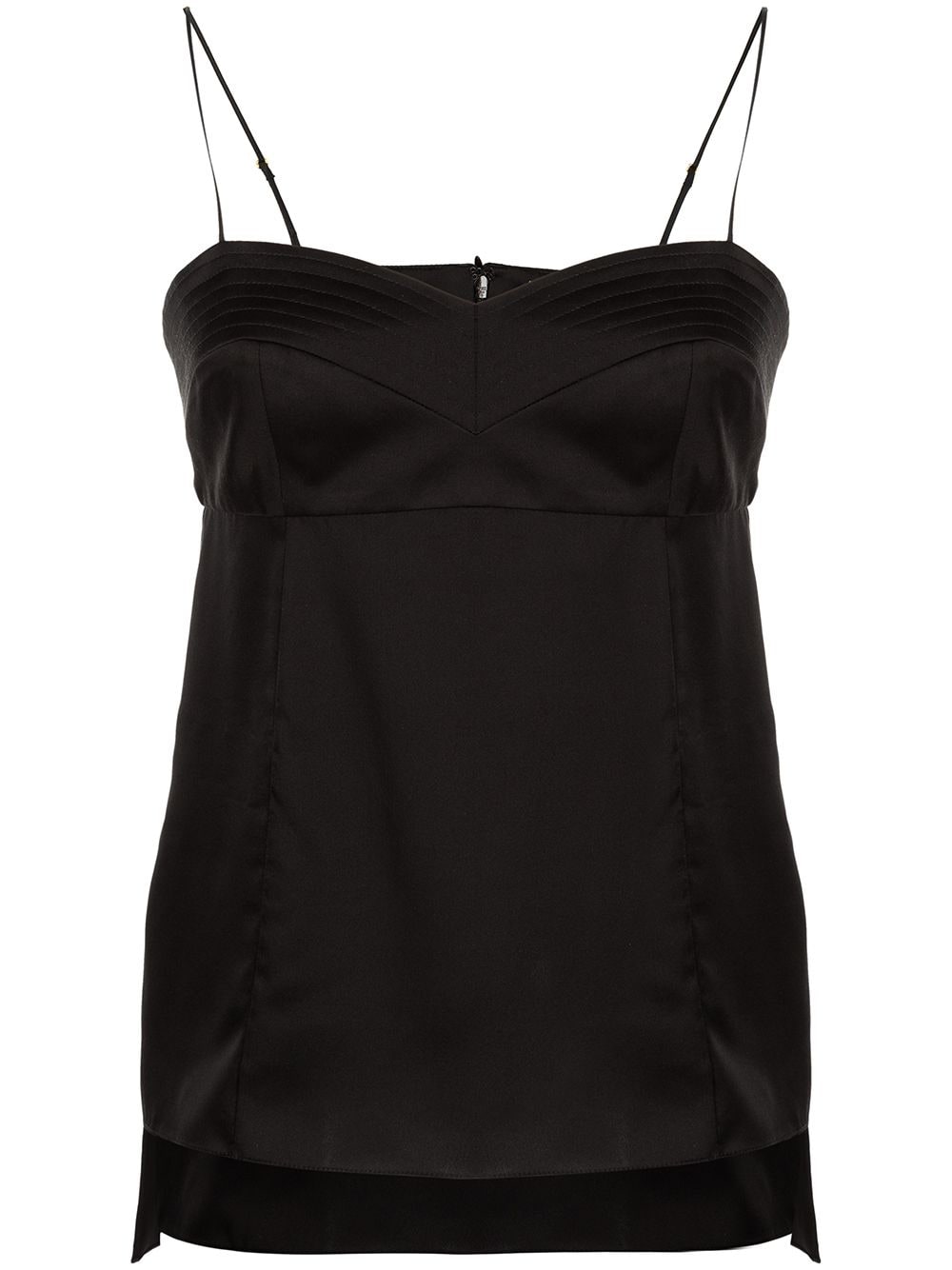 Adam Lippes bustier camisole silk top - Black von Adam Lippes