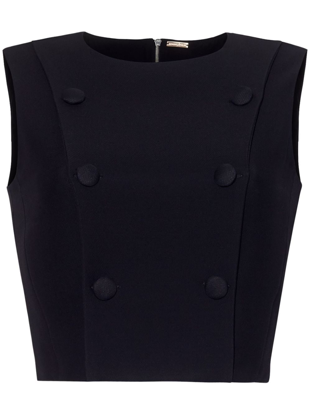 Adam Lippes button-detail wool tank top - Black von Adam Lippes