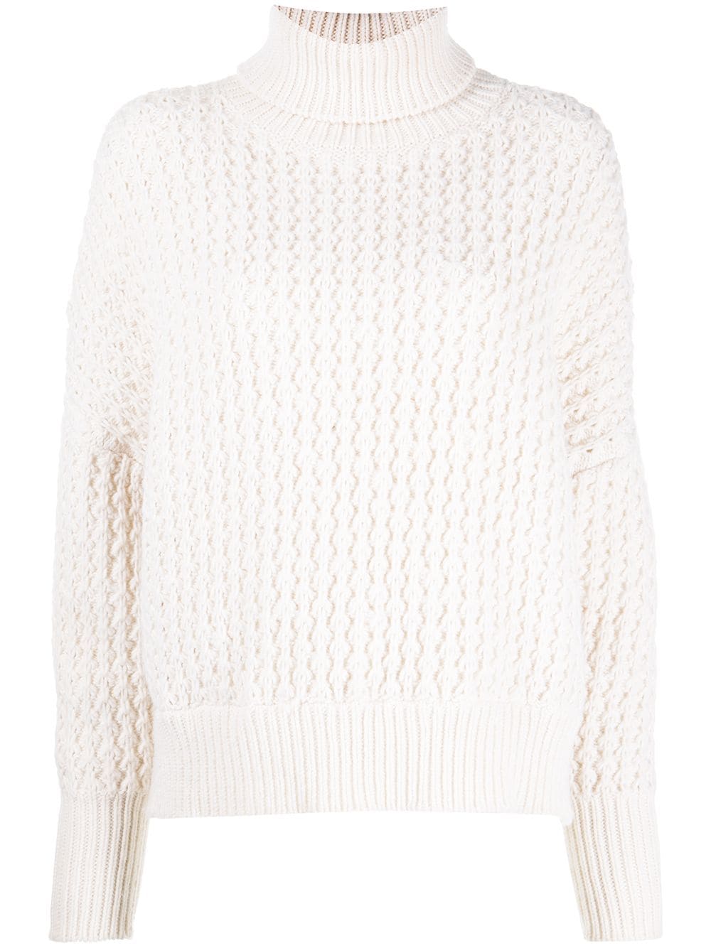 Adam Lippes chunky roll neck sweater - White von Adam Lippes