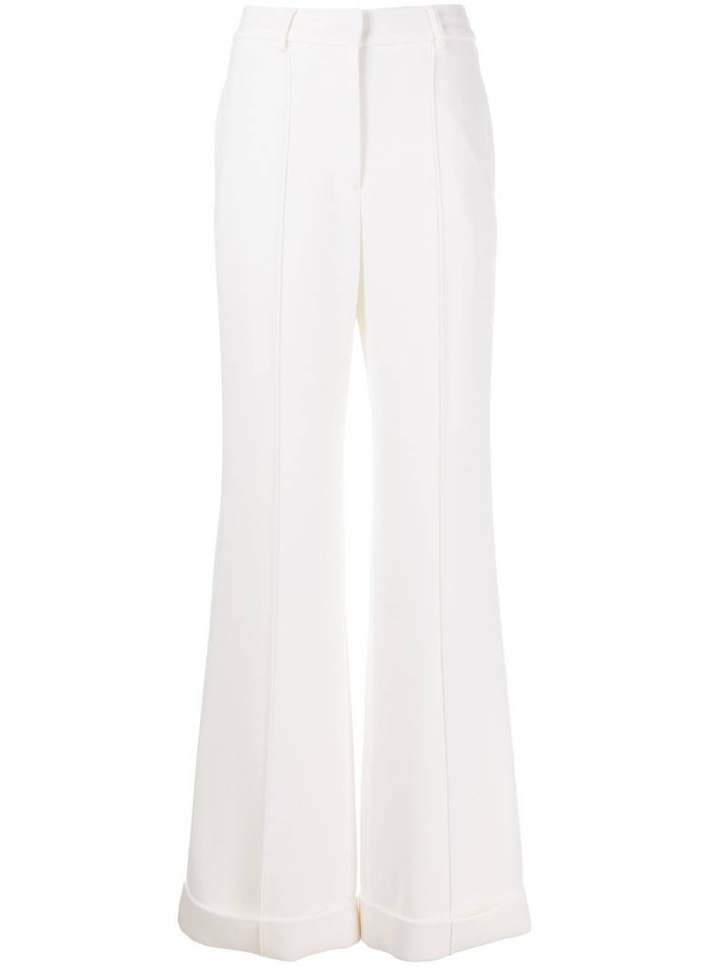 Adam Lippes cuffed wide-leg trousers - White von Adam Lippes