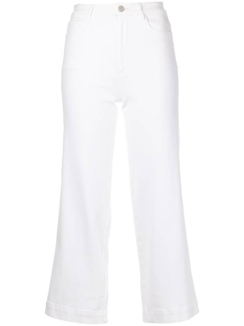 Adam Lippes high-waist cropped jeans - White von Adam Lippes