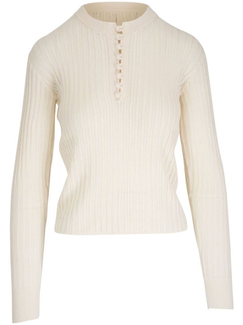 Adam Lippes ribbed-knit jumper - Neutrals von Adam Lippes