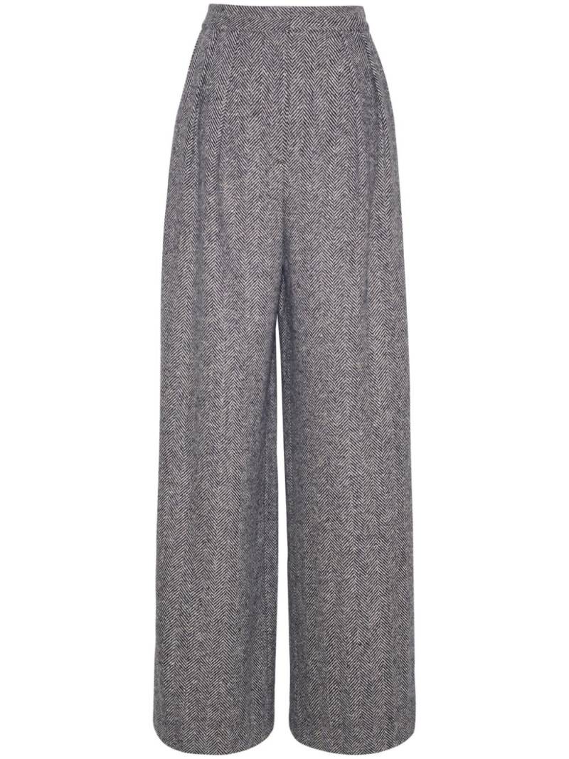 Adam Lippes wool herringbone trousers - Black von Adam Lippes