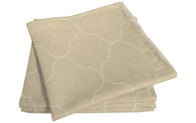 Adam Stoffserviette »Indian Cortezada Light, Beige, 4 Stück«, (4 St.) von Adam