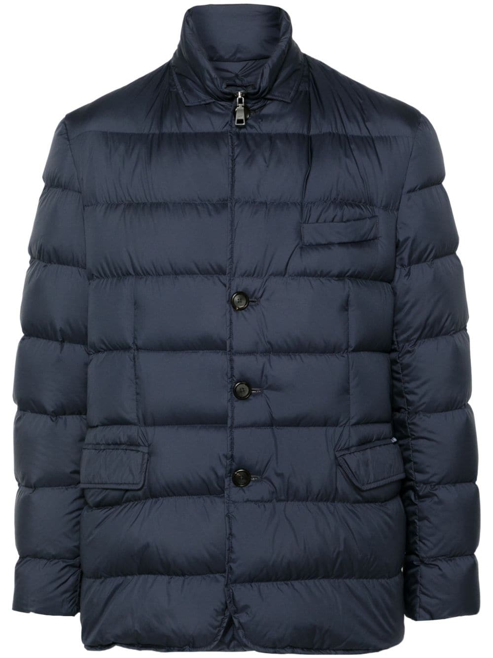 Add detachable-panel down jacket - Blue von Add