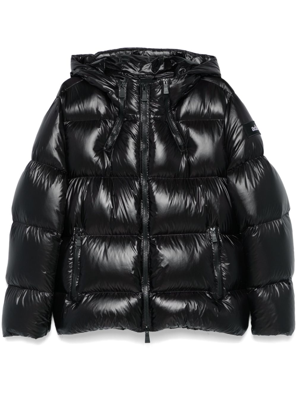 Add hooded puffer jacket - Black von Add