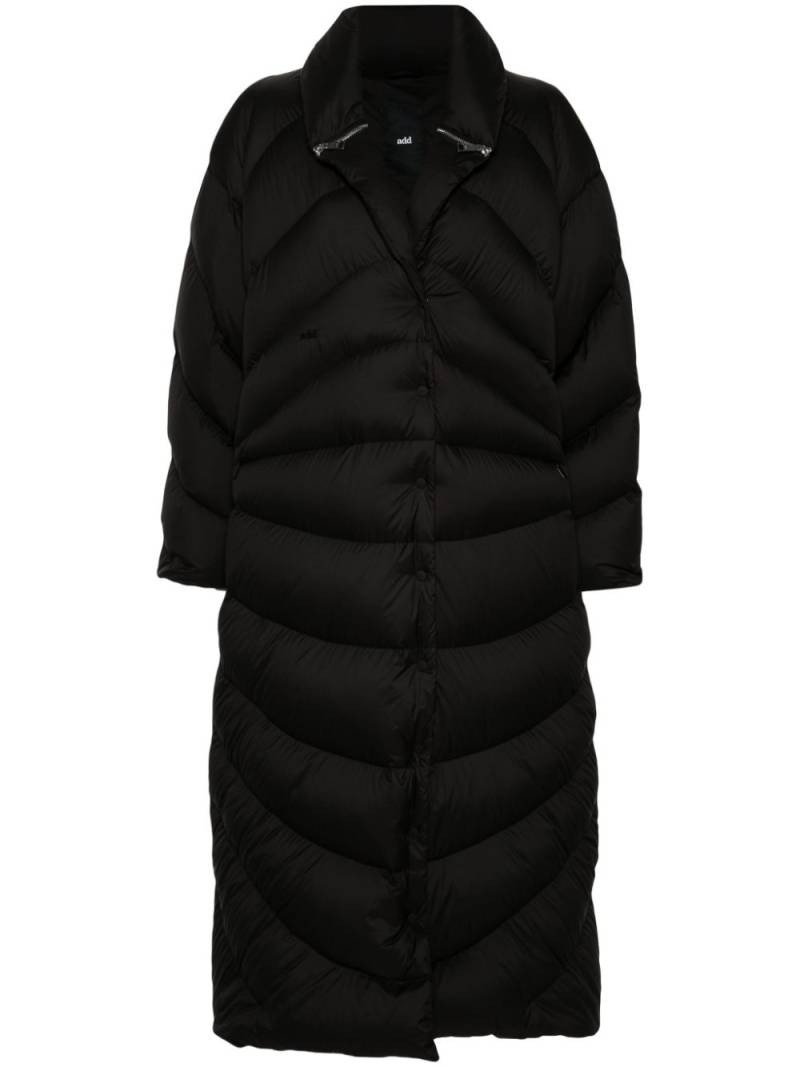 Add quilted puffer coat - Black von Add