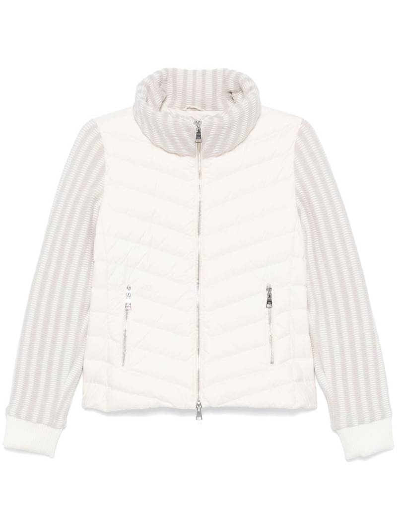 Add panelled puffer jacket - White von Add