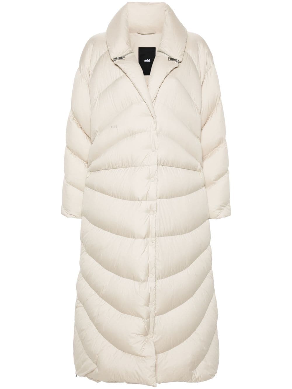 Add quilted puffer coat - Neutrals