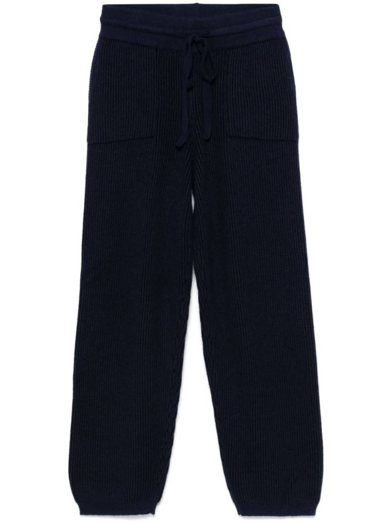 Add ribbed-knit trousers - Blue von Add