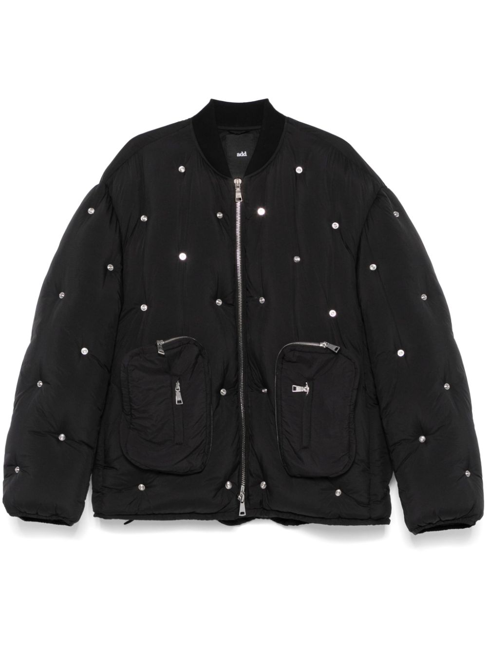 Add stud-embellished bomber jacket - Black von Add