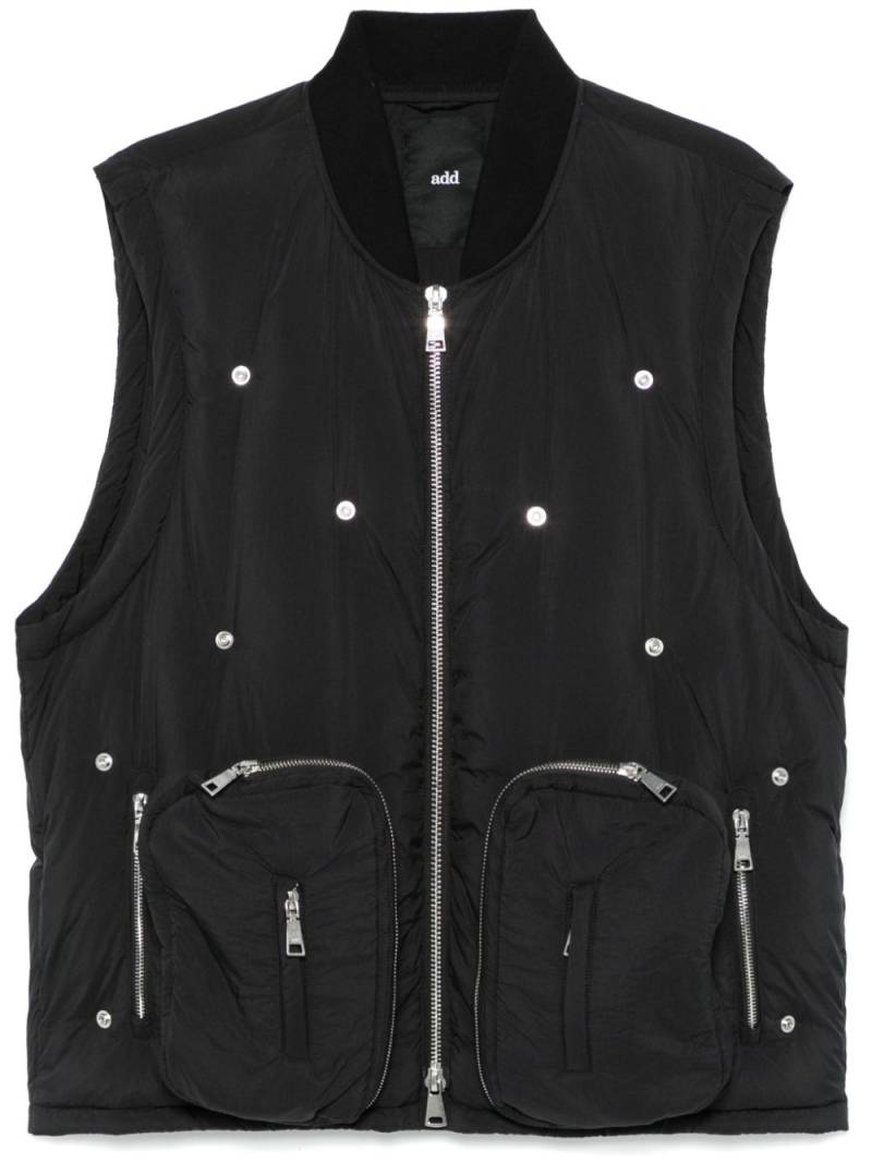 Add stud-embellished gilet - Black von Add