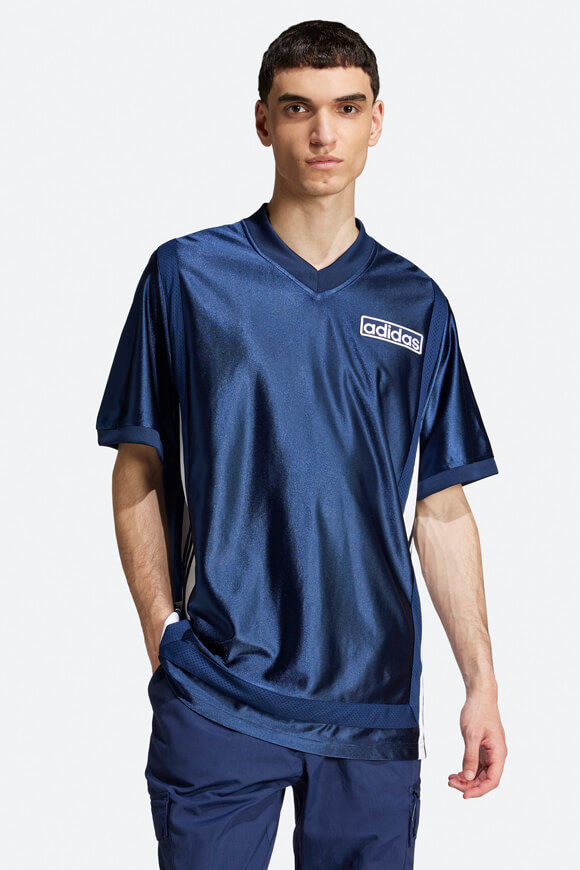 Adidas Originals Adibreak Satin T-Shirt | Night Indigo | Herren  | M von Adidas Originals