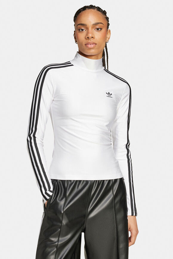 Adidas Originals Adicolor 3-Stripes Langarmshirt | White | Damen  | M von Adidas Originals