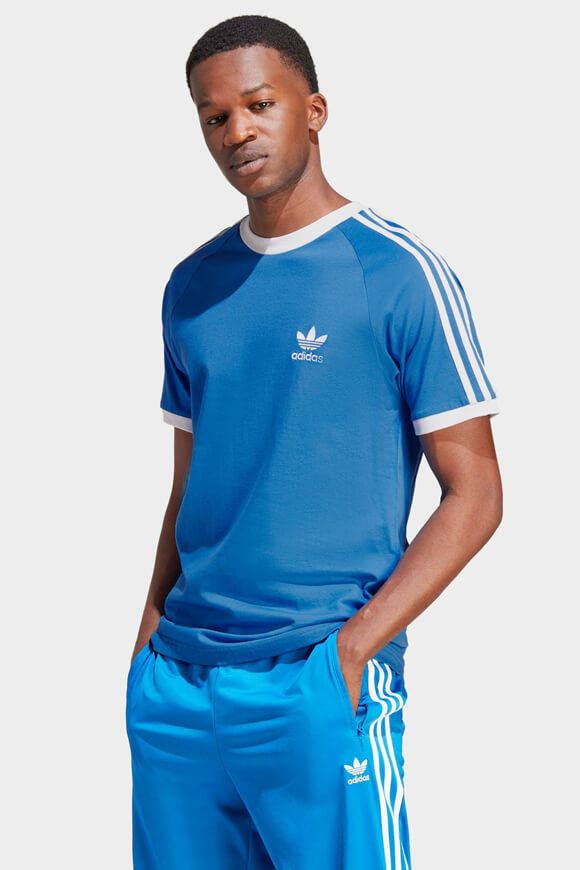 Adidas Originals Adicolor Classics 3-Stripes T-Shirt | Blue Bird | Herren  | L von Adidas Originals