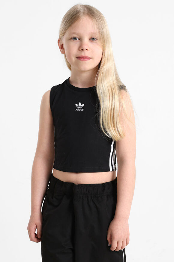 Adidas Originals Adicolor Crop Tanktop | Black | Mädchen  | 140 von Adidas Originals