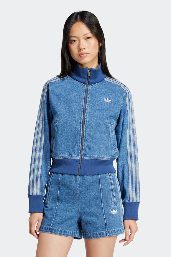 Adidas Originals Adicolor Jeans-Trainingsjacke | Indigo Denim | Damen  | M von Adidas Originals