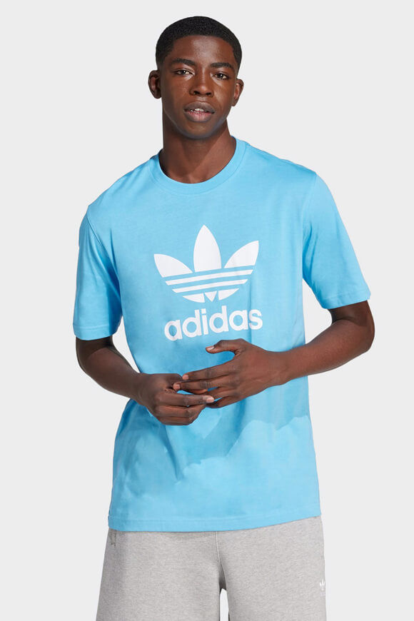 Adidas Originals Adicolor Trefoil T-Shirt | Semi Blue Burst | Herren  | XS von Adidas Originals