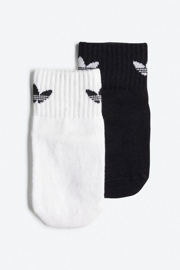 Adidas Originals Anti-Rutsch Doppelpack Socken | Black + White | Jungen  | EU31-33 von Adidas Originals