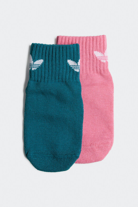 Adidas Originals Anti-Rutsch Doppelpack Socken | Legacy Teal + Rose Tone | Mädchen  | EU31-33 von Adidas Originals