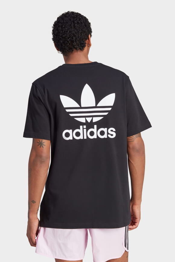 Adidas Originals B + F Trefoil Oversize T-Shirt | Black + White | Herren  | M von Adidas Originals