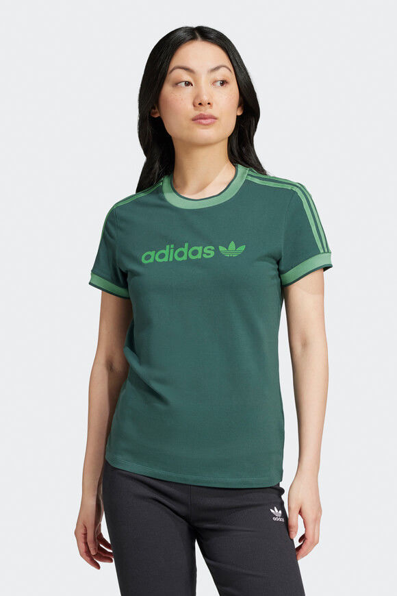 Adidas Originals Badge T-Shirt | Mineral Green | Damen  | L von Adidas Originals