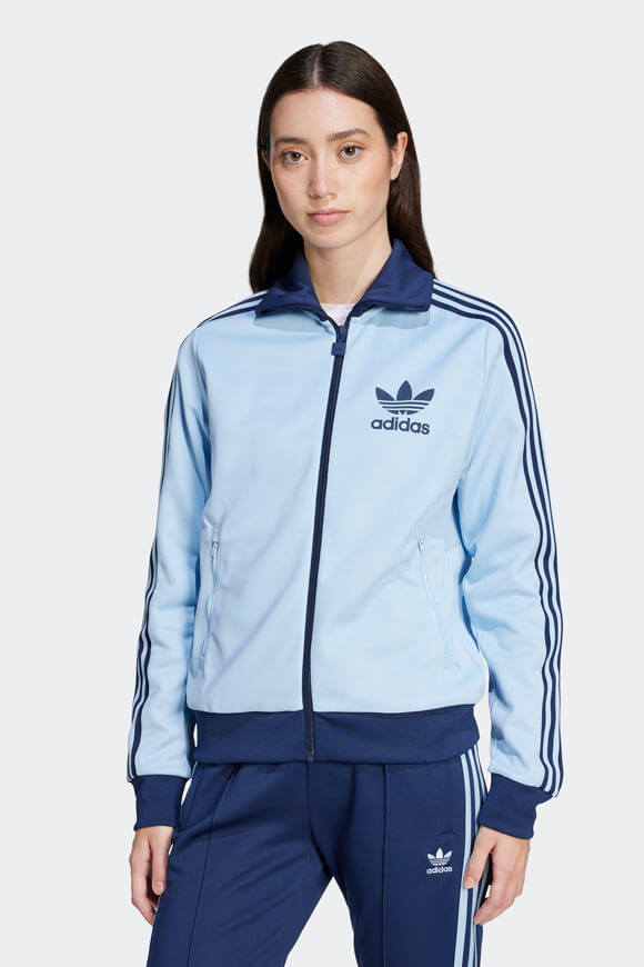 Adidas Originals Beckenbauer Trainingsjacke | Clear Sky | Damen  | L von Adidas Originals