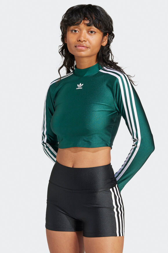 Adidas Originals Crop Langarmshirt | Collegiate Green | Damen  | XXS von Adidas Originals