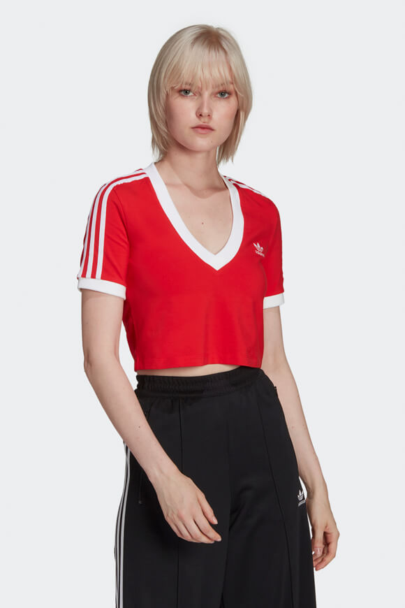 Adidas Originals Crop T-Shirt | Vivid Red | Damen  | 32 von Adidas Originals