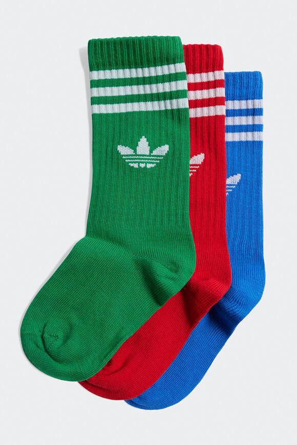 Adidas Originals Dreierpack Socken | Better Scarlet + Blue + Green | Jungen  | EU34-36 von Adidas Originals