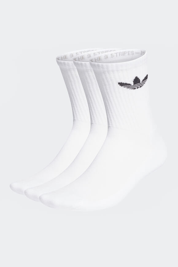 Adidas Originals Dreierpack Socken | Weiss | unisex  | EU43-45 von Adidas Originals