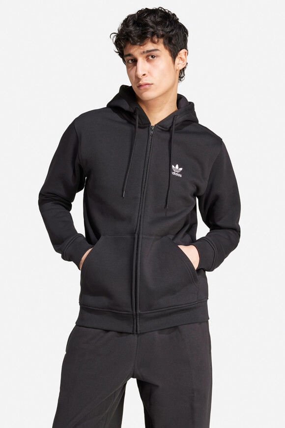 Adidas Originals Essentials Kapuzensweatjacke | Black | Herren  | S von Adidas Originals