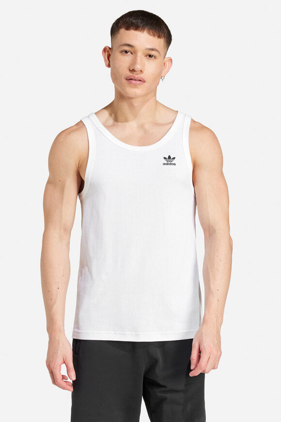 Adidas Originals Essentials geripptes Tanktop | White | Herren  | L von Adidas Originals