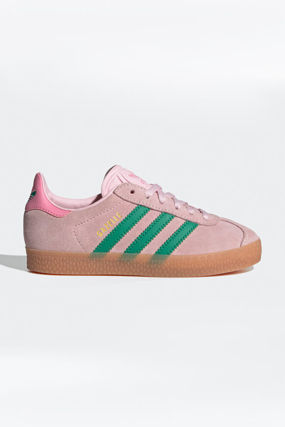 Adidas Originals Gazelle Kids Sneaker | Clear Pink + Court Green | Mädchen  | EU32 von Adidas Originals