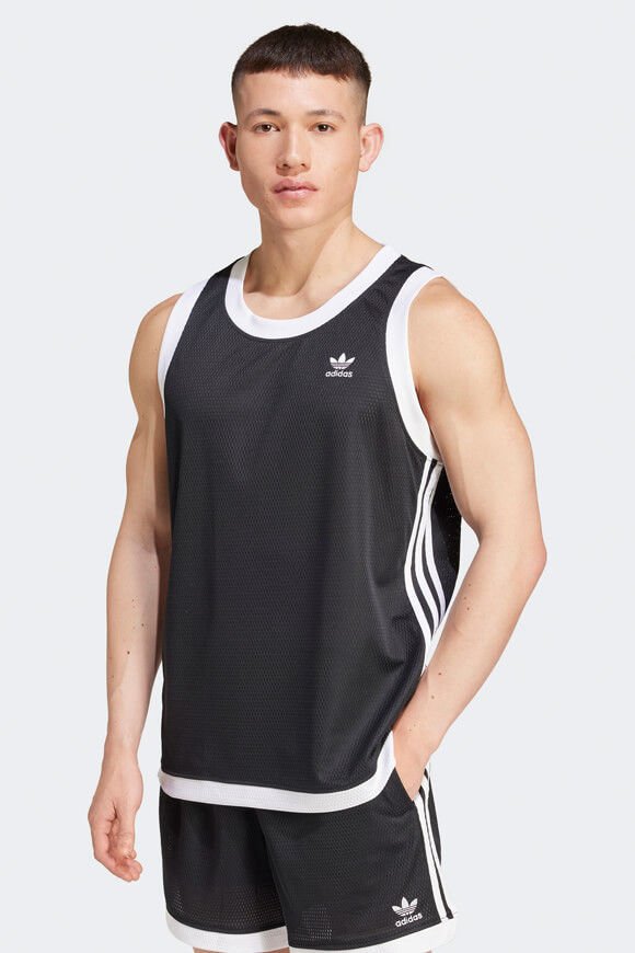 Adidas Originals Mock Eyelet Adicolor Mesh Oversize Tanktop | Black | Herren | S Adidas Originals Mock Eyelet Adicolor Mesh Oversize Tanktop | Black | Herren | S von Adidas Originals
