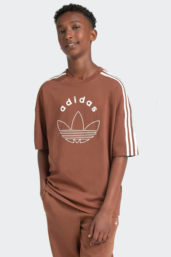 Adidas Originals Oversize T-Shirt | Preloved Brown | Jungen  | 152 von Adidas Originals